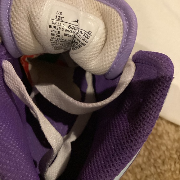 Nike Air Jordan 1 mid G5 unisex high top sneaker Sz. 12C - Picture 5 of 11